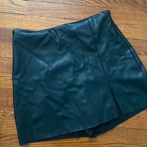 Zara leather skort